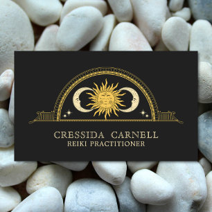 Holistic Celestial Sun & Moon Mystical Cosmic Business Card