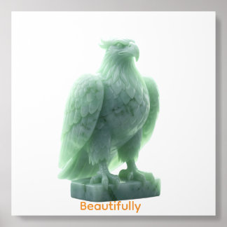 Holistic Crystal Eagle Art Acrylic Photo Tile