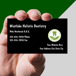 Holistic Dentistry Modern Logo Business Cards