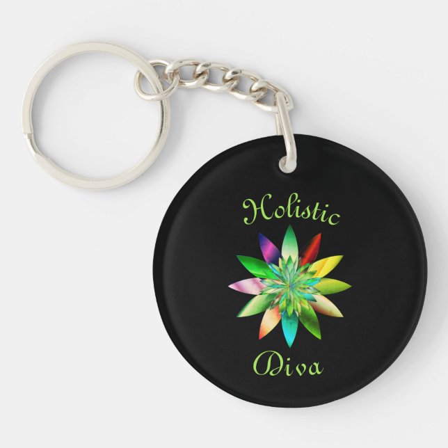Holistic Diva Keychain (Front)