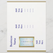 Holistic Healing Hands Trifold template design (Front)