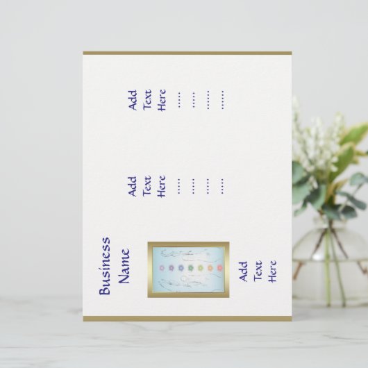 Holistic Healing Hands Trifold template design (Standing Front)