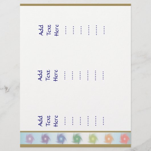 Holistic Healing Hands Trifold template design (Back)