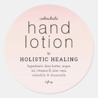 Holistic Healing Spa Product Sticker Label