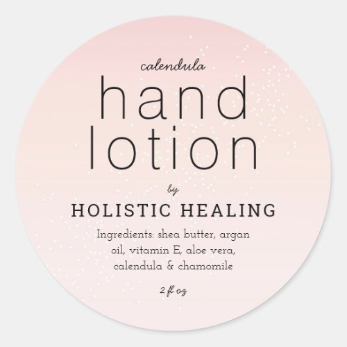 Holistic Healing Spa Product Sticker Label