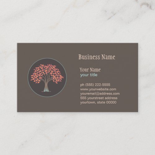 Holistic Healing Tree Business Card