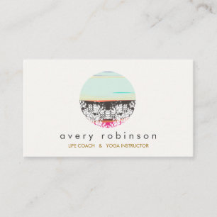 Holistic Health and Healing Arts Sunrise Logo Business Card
