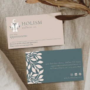 Holistic Health & Wellness Healing Hands Celestial Appointment Card