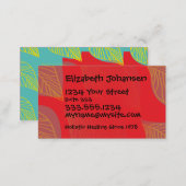 Holistic Massage Therapy Salon Tanning Beauty Spa Business Card (Front/Back)