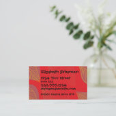 Holistic Massage Therapy Salon Tanning Beauty Spa Business Card (Standing Front)