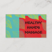 Holistic Massage Therapy Salon Tanning Beauty Spa Business Card (Back)