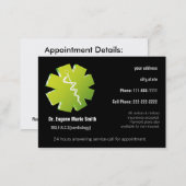 holistic medicine business card with appointment (Front/Back)