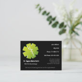 holistic medicine business card with appointment (Standing Front)