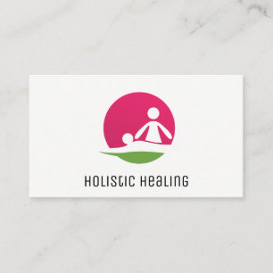 Holistic Medicine Logo Massage Business Card