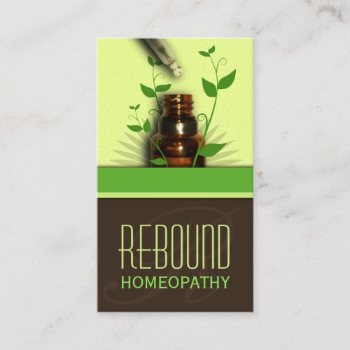 Holistic Natural Therapy Homeopathy Business Cards