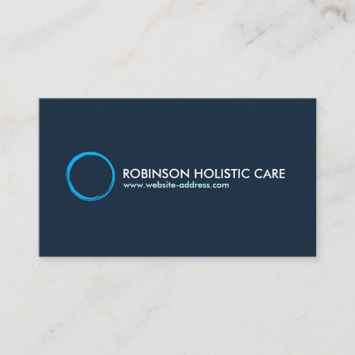 Holistic, Naturopath, Healer, Healthcare, Zen Logo Business Card