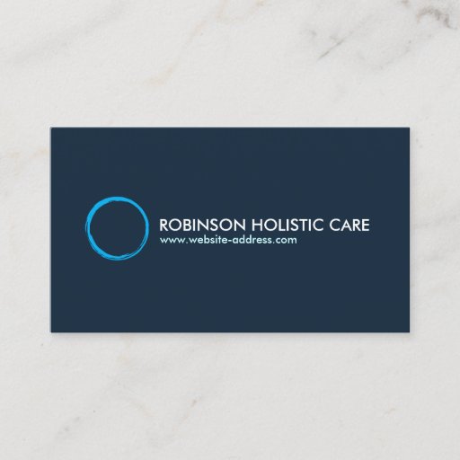 Customizable Holistic, Naturopath, Healer, Healthcare, Zen Logo Business Card