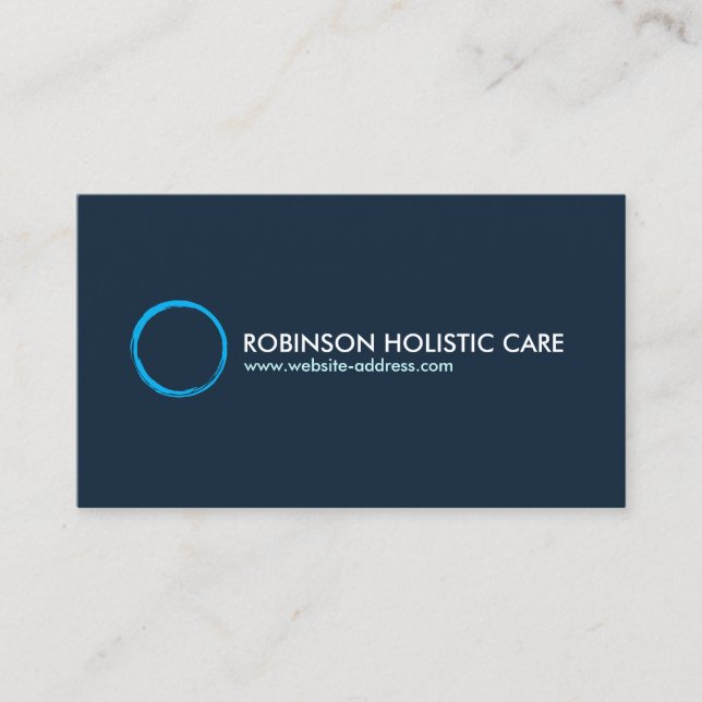 Holistic, Naturopath, Healer, Healthcare, Zen Logo Business Card (Front)