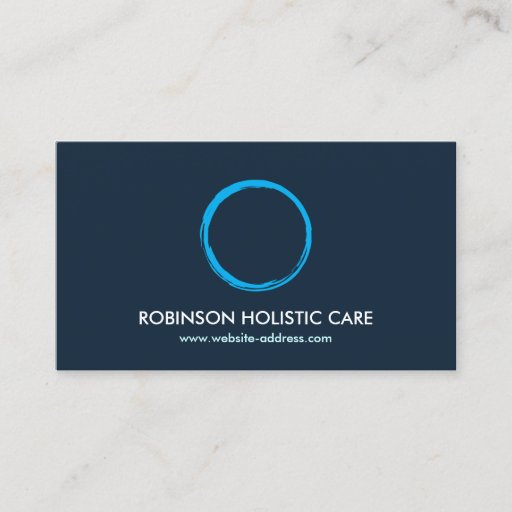 Customizable Holistic, Naturopath, Healer, Zen Logo II Business Card