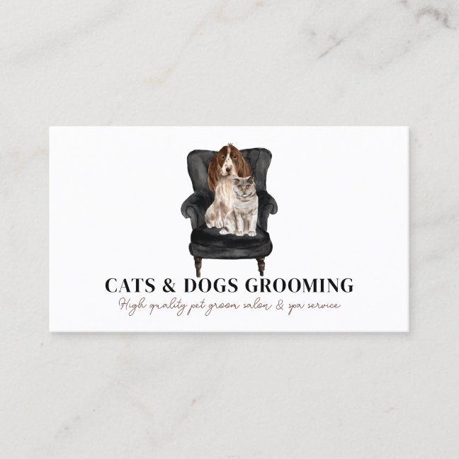 Holistic Pet Spa Services Business Card