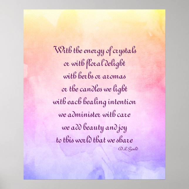 Holistic poem art poster (Front)