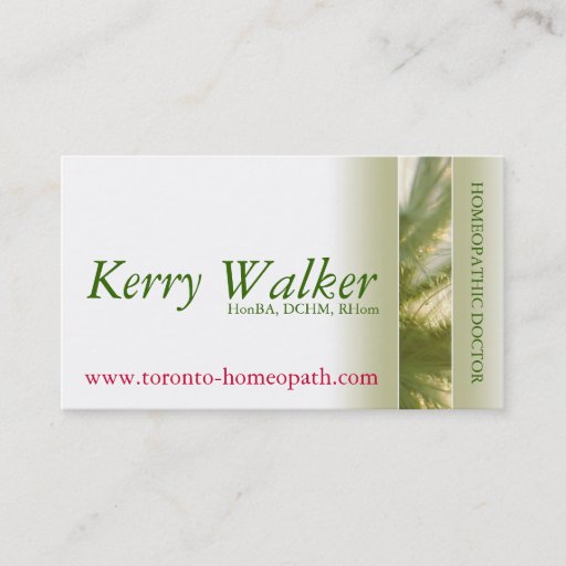 Customizable Holistic Practitioner Business Card Template