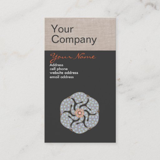 Customizable Holistic Profession Business Card