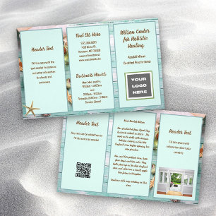 Holistic Spa Retreat Small Folded Brochure Flyer