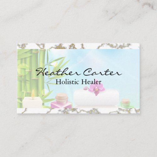 Holistic Spa Salon  Business Card