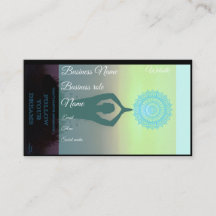 Holistic style, positive affirmation business card