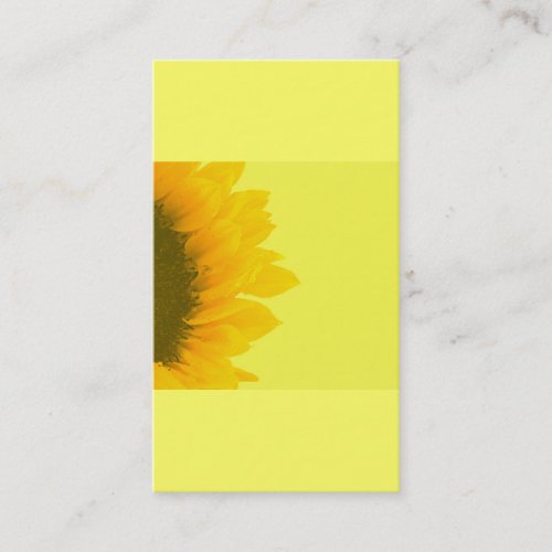 Holistic Sunflower Gardening Business Card