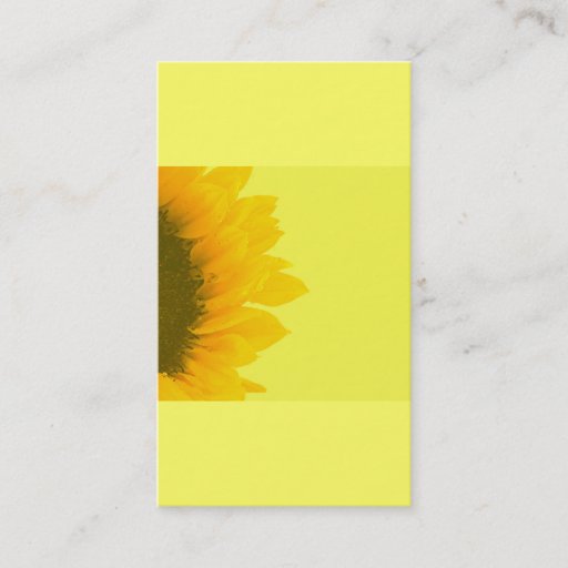 Customizable Holistic Sunflower Gardening Business Card