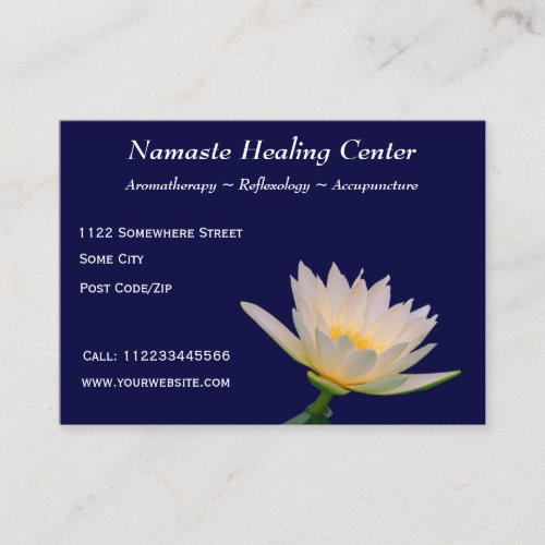 Holistic Therapy/Yoga/Meditation Business Cards