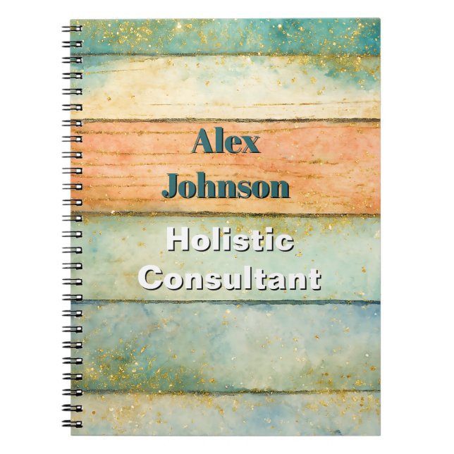 Holistic Wellness Consultant Naturopaths Spiritual Notebook (Front)