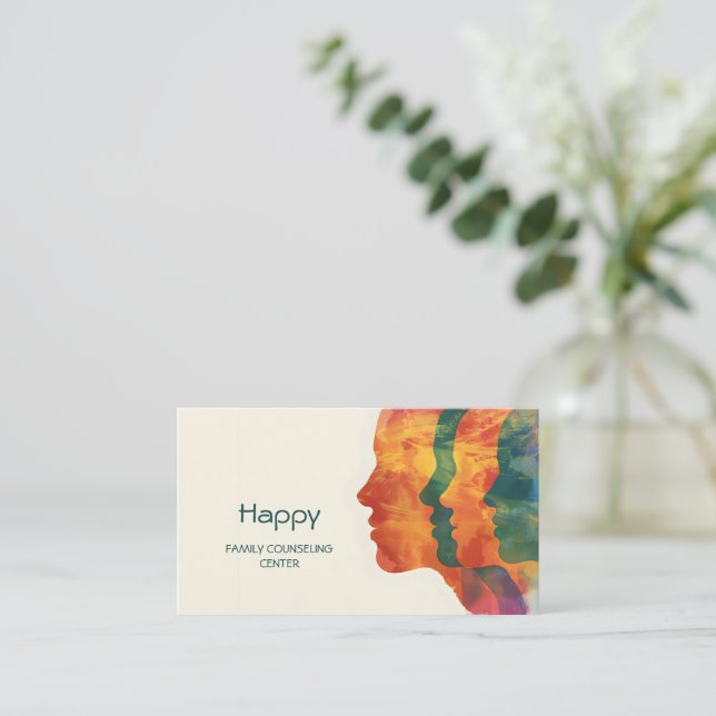 Holistic Wellness Mind, Body, Spirit Therapist Business Card (Standing Front)