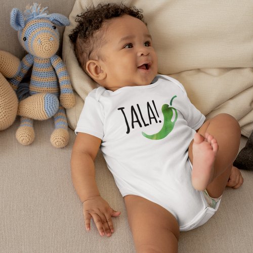 Holla Jalapeno Funny Baby Bodysuit