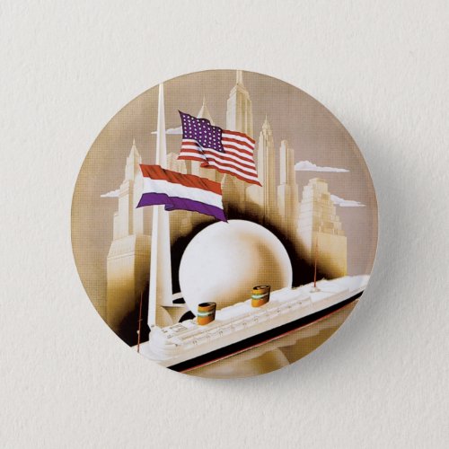 Holland America Line New York Button