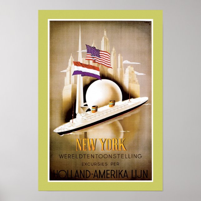Holland America Line New York Poster (Front)