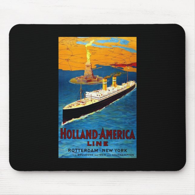 Holland America Line Rotterdam New York Mouse Pad (Front)