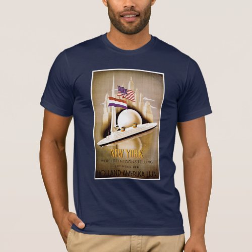 Holland Amerika New York Poster T_shirt