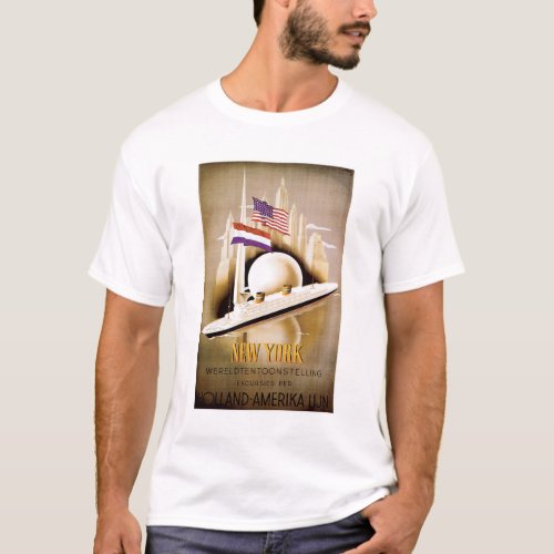 Holland Amerika New York Poster T_shirt