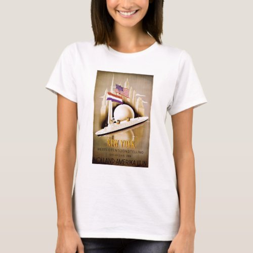 Holland Amerika New York Poster T_shirt