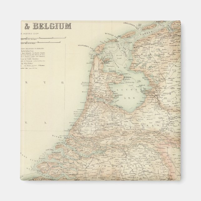 Holland and Belgium 3 Magnet (Front)