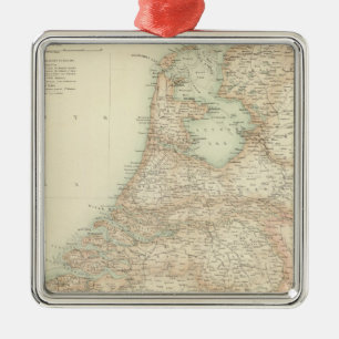 Holland and Belgium 3 Metal Ornament