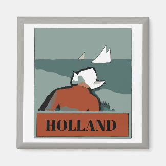 HOLLAND,Blue Dutch,change text Magnet