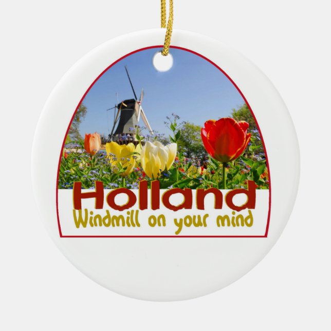 HOLLAND CERAMIC ORNAMENT (Front)