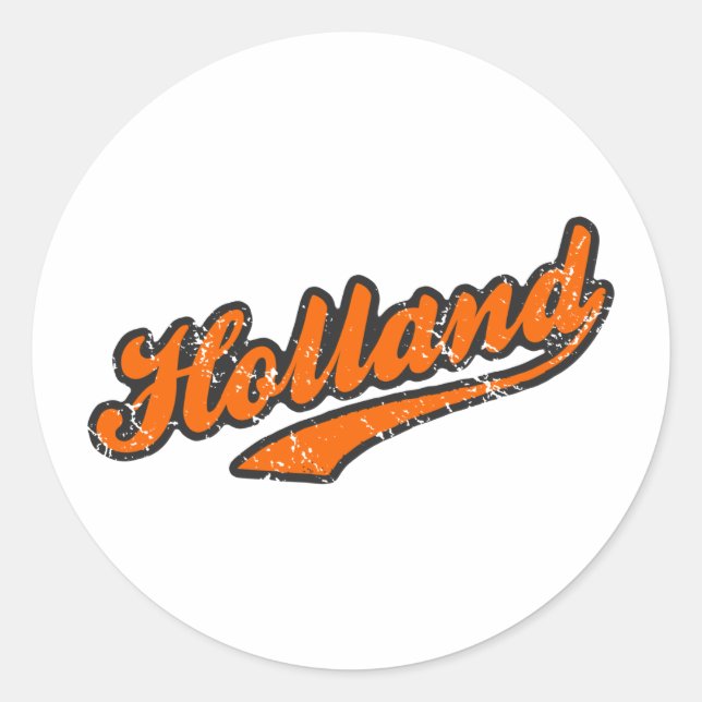 Holland Classic Round Sticker (Front)