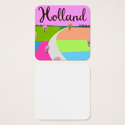 Holland fields travel poster (Front & Back)