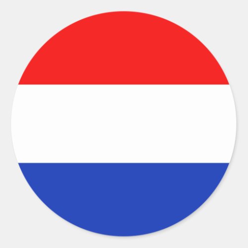 Holland Flag Classic Round Sticker