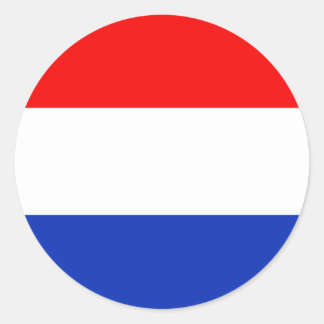 Holland Flag Classic Round Sticker